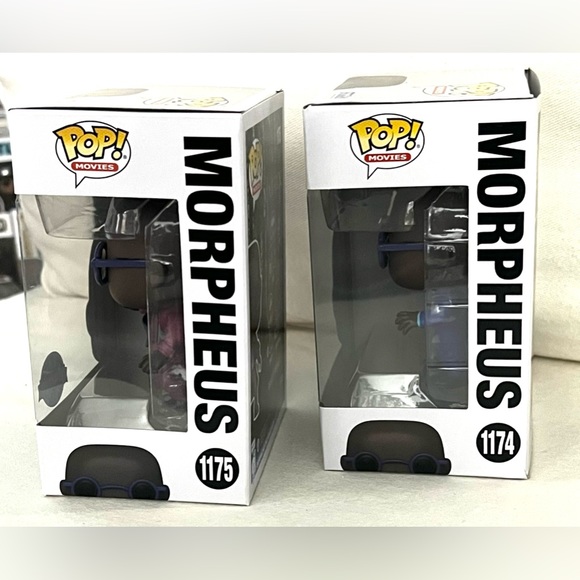 The Matrix Morpheus Lawrence Fishburn Movie Funko Pop special Ed. 1175 & 1174 - Picture 4 of 6